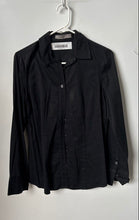 Load image into Gallery viewer, The Limited Womens Black Long Sleeve Regular Fit Essential Button-Up Shirt Sz M