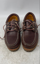 Load image into Gallery viewer, Timberland Mens Authentic 3-Eye Lug Handsewn Brown Leather Boat Shoes Size 8.5 M
