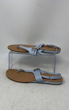 Load image into Gallery viewer, Guess Womens Light Blue Leather Adjustable Strap Thong Sandals Size 8.5M