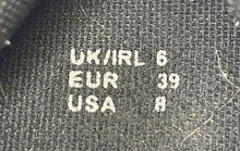 Load image into Gallery viewer, Primark Womens Black Silver Leather Low Top Lace-Up Sneakers Shoes Size 8