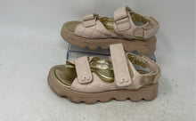 Load image into Gallery viewer, Cherie Girls Pink Leather Open Toe Hook And Loop Sports Sandals Size 32