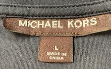 Load image into Gallery viewer, Michael Kors Mens Blue Cotton Short Sleeve Crew Neck Regular Fit T-Shirt Size L