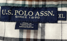 Load image into Gallery viewer, US Polo Assn. Mens Multicolor Plaid Pockets Long Sleeve Button-Up Shirt Size XL