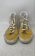 Load image into Gallery viewer, Vans Mens Sk8-Hi Yellow White Gray Round Toe Lace-Up Sneaker Shoes Size 10