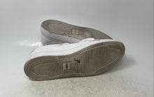 Load image into Gallery viewer, Boss Mens White Leather Lace-Up Round Toe Low Top Sneaker Shoes Size EUR 44