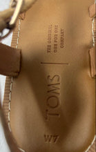 Load image into Gallery viewer, Toms Womens Lexie Honey Tan Brown Buckle Open Toe Strappy Sandals Size 7