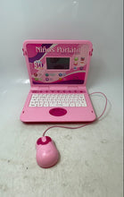 Load image into Gallery viewer, Pink Portable Bilingual Learning Laptop Educational Toy For Kids Not Tested