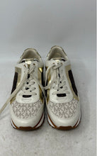 Load image into Gallery viewer, Michael Kors Womens White Brown Gold Lace-Up Sneakers Shoes Size 6.5M