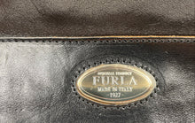 Load image into Gallery viewer, Authentic Furla Womens Black Bottom Studs Double Handle Shoulder Handbag Worn