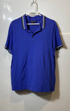 Load image into Gallery viewer, Michael Kors Mens Blue Cotton Collared Short Sleeve Golf Polo Shirt Size XL