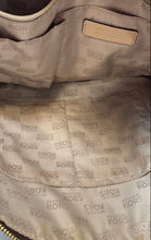 Load image into Gallery viewer, Michael Kors Womens Brown Signature Print Double Handle Shoulder Tote Handbag