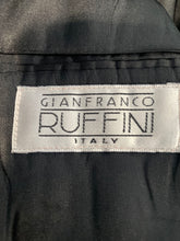 Load image into Gallery viewer, Gianfranco Ruffini Mens Black Notch Lapel Two-Button Blazer Jacket 42R