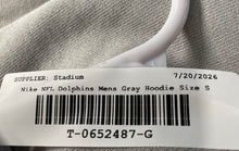 Load image into Gallery viewer, Nike Mens Gray Miami Dolphins Long Sleeve NFL Pullover Hoodie Size Small