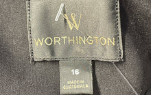 Load image into Gallery viewer, Worthington Womens Black Long Sleeve Single-Breasted One Button Blazer Size 16