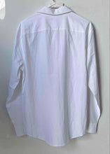 Load image into Gallery viewer, Perry Ellis Mens White Long Sleeve Collared Stretch Button-Up Shirt Sz M W/ Tag