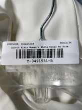 Load image into Gallery viewer, Calvin Klein Womens White Ruffle Sleeveless Back Zip Sheath Dress No Size
