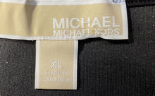 Load image into Gallery viewer, Michael Kors Womens Olive Green Gold Sparkling Metallic Glitter Blouse Top Sz XL