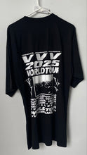 Load image into Gallery viewer, VVV The Brand Unisex Black 2025 World Tour Oversized Graphic T-Shirt Size Small