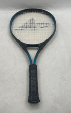 Load image into Gallery viewer, Athletech Adult Black And Blue Geometric Wing Lightweight Tennis Racket