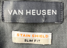 Load image into Gallery viewer, Van Heusen Mens Gray Long Sleeve Slim Fit Stain Shield Button-Up Shirt Size XL