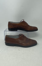 Load image into Gallery viewer, Joan E David Mens Brown Leather Lace-Up Oxford Dress Shoes Size EUR 40.5