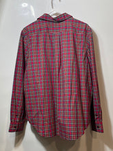 Load image into Gallery viewer, Brooks Brothers Mens Red Plaid Long Sleeve Collared Dress Shirt Size 16