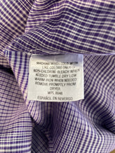 Load image into Gallery viewer, Alfani Mens Purple Plaid Regular Fit Performance Dress Shirt Size XL 17-17.5