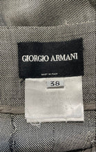 Load image into Gallery viewer, Authentic Giorgio Armani Womens Gray Flat Front Dress Pants Size EUR 38 Stained