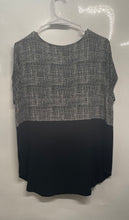 Load image into Gallery viewer, Alfani Womens Black White Printed Short Sleeve Pullover Blouse Top Size XL