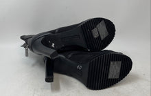 Load image into Gallery viewer, Karl Lagerfeld Womens Blayze Black Peep Toe Back Zip Ankle Booties Size 8.5 M