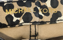 Load image into Gallery viewer, Michael Kors Womens Brown Animal Print Cotton Straight Leg Jeans Size 10