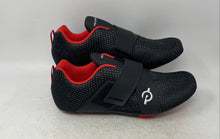 Load image into Gallery viewer, Peloton Unisex Altos Black 3 Bolt Hook & Loop Cycling Shoes Size M 11 W 12