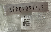 Load image into Gallery viewer, Aeropostale Womens White Long Sleeve Knitted Open Front Cardigan Sweater Size S