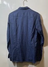 Load image into Gallery viewer, Hugo Boss Mens Blue Animal Print Long Sleeve Slim Fit Button-Up Shirt Size Small