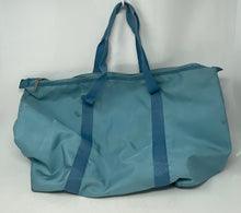Load image into Gallery viewer, Giorgio Armani Parfums Womens Blue Inner Pockets Double Handle Tote Handbag