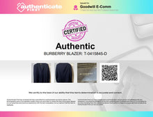 Load image into Gallery viewer, Authentic Burberry London Mens Blue Long Sleeve Two-Button Blazer Size 42L
