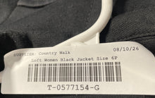 Load image into Gallery viewer, Ann Taylor Loft Womens Black Long Sleeve Spread Collar Turn Lock Jacket Size 6P