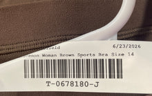 Load image into Gallery viewer, Lululemon Womens Flow Y Nulu Brown Light Support Pullover Sports Bra Size 14