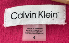 Load image into Gallery viewer, Calvin Klein Womens Pink Sleeveless V-Neck Back-Zip One-Piece Jumpsuit Size 4
