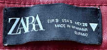 Load image into Gallery viewer, Zara Womens Red Flat Front Pockets Regular Fit Skinny Leg Trouser Pants Size S