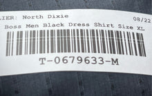 Load image into Gallery viewer, Hugo Boss Mens Black Long Sleeve Collared Button-Up Shirt Size XL
