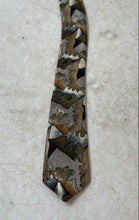 Load image into Gallery viewer, Lorenzo Selini Mens Multicolor Abstract Print Adjustable Designer Tie