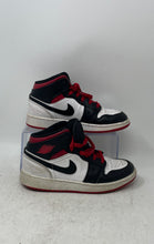 Load image into Gallery viewer, Nike Kids Air Jordan 1 Mid DQ8423-106 White Black Red Sneaker Shoes Size 4Y