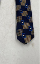 Load image into Gallery viewer, Valentino Mens Blue Brown Printed Adjustable Pointed Tie