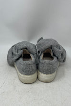 Load image into Gallery viewer, Joshua Sanders Womens Gray Suede Slip-On Bow Sneaker Shoes Size EUR 37