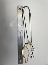 Load image into Gallery viewer, Adolfo Dominguez Women's Rope Gold Tone/Black Necklace.