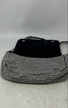 Load image into Gallery viewer, Loft Womens Silver Rhinestone Embellished Magnetic Flap Medium Shoulder Bag