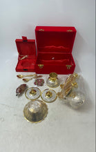 Load image into Gallery viewer, Unbranded Traditional Indian Silver And Gold-Tone Decorative Gift Set With Cases