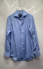 Load image into Gallery viewer, Kenneth Cole Mens Blue Cotton Non-Iron Slim Fit Awearness Dress Shirt Sz 14 1/2