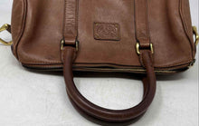Load image into Gallery viewer, Chasseur Wathne Womens Brown Leather Zipper Top Double Handle Satchel Bag